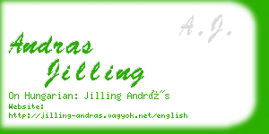 andras jilling business card